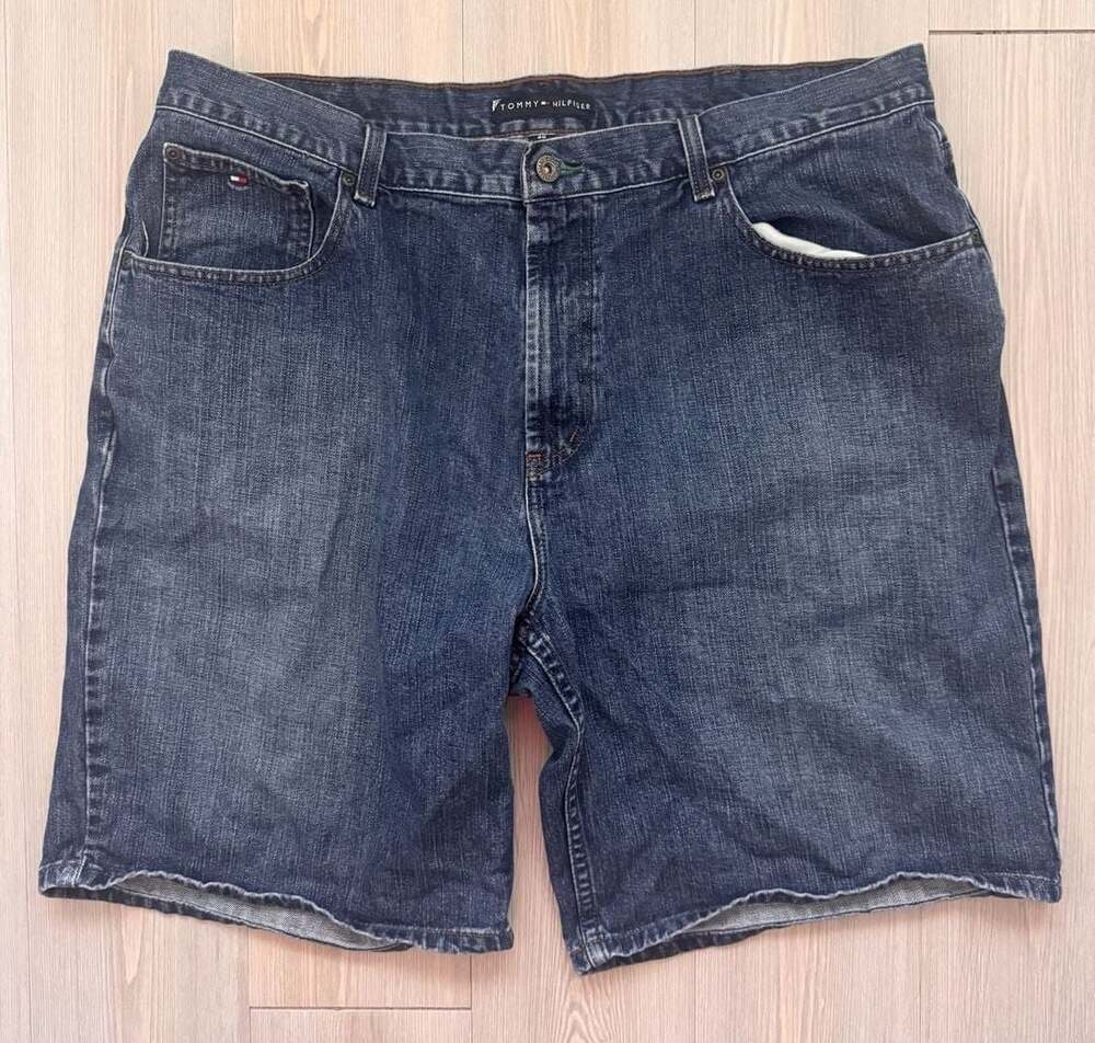 Vintage Y2K Retro Tommy Hilfiger Denim Shorts Size 40 Blue Cotton Jorts